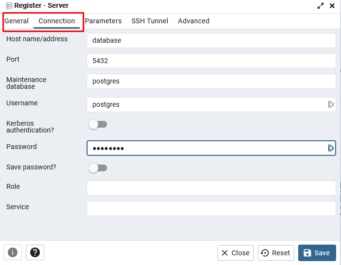 Create a PostgreSQL server